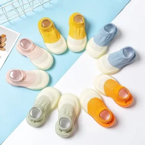 Cotton Thin Baby Mesh Walking Socks Anti slip Floor Socks Children’s Breathable Shoes Socks for Baby Anklet