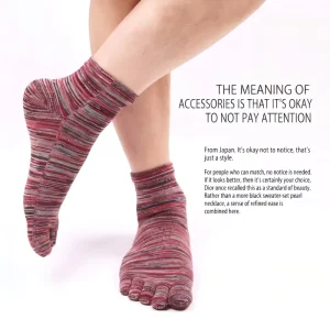 Cozy Men’s Toe Sock Custom Logo Basketball Fitness Running Nursing Hiking Designs Autumn Knitted Socks