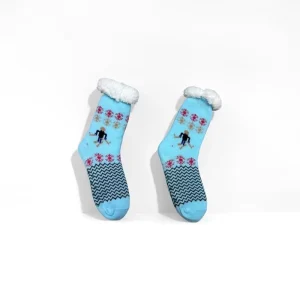 Cozy Plush Solid Color Slipper Socks for Adult Women