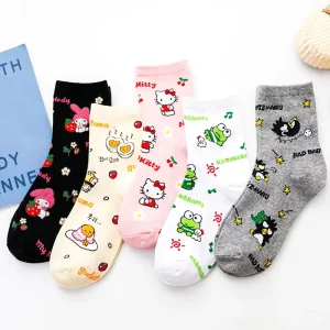 Creative Cartoon Jacquard Socks Children’s Mid-calf Socks Versatile and of High Quality Women’s Socks