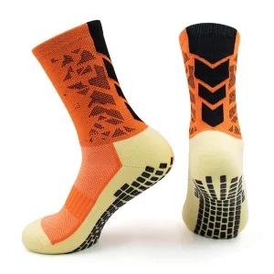 Crew Ankle Sport Men Cotton Nylon Custom Logo Silicone PVC Compression Anti Slip Grip Football Soccer Socks