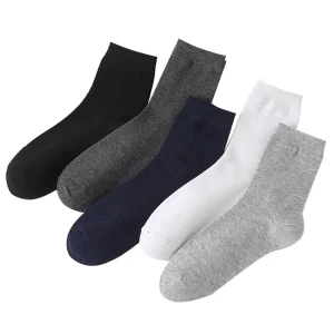 Crew Breathable Cotton Dress Socks for Men Summer Custom Design