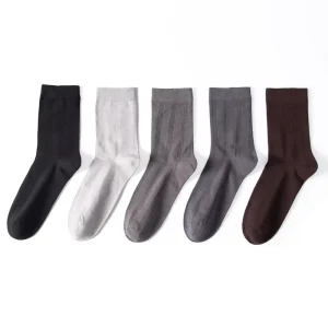 Crew Business Men’s Socks Autumn Eco-Friendly Breathable Casual Socks for Gentlemen