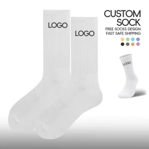 Crew Designer Logo Cotton Socks Athletic Sports Men and Women Socks Manufacturer High Quality Custom Socks/design for Free