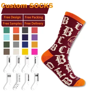 Crew Dress Socks for Children Youth Cotton Custom Design Logo Autumn Festival Socks