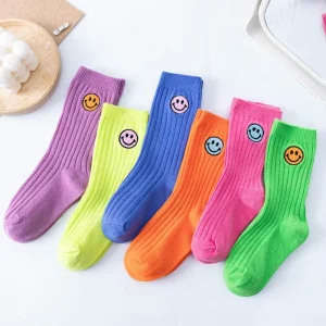 Crew Smile Polyester Cotton Women’s Slouch Dress Socks Premium Knitted Eco-Friendly Breathable Cute Fashion Sport Style FUNOLA