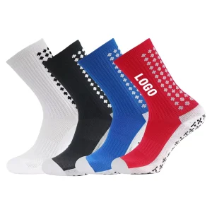 Crew Support Cushioned Moisture Wicking Non Slip Men Youth Training Match Performance Football Socks Elite Grip Soccer Socks
