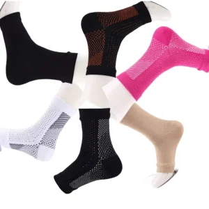 Cross border Crew Summer ODM Knitted Open Finger Ankle Socks Sports Running Pressure Sweat absorbent Breathable Elastic Heel
