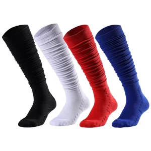 Cross-border Men’s Rugby Football Socks Extra-long Ankle Thickened Shock-absorbing High-top Non-slip Knitted Towel Bottom Socks