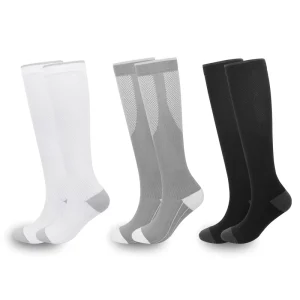 Cross border Sports Compression Socks Long Tube Calf Elastic Pressure Socks for Cycling & Yoga