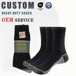 Cushioned Crew Work Cotton Socks Heavy Duty Socks Custom for Men
