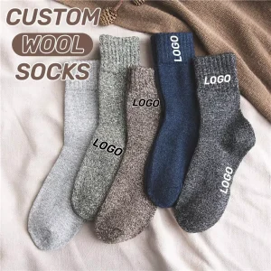Cushioned High Quality Custom Wool Socks Comfortable Fit Eco Friendly Everyday Merino Socks