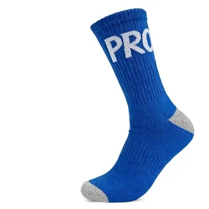 Custom 100% Cotton Crew Socks Logo Design Breathable Youth Adult Sizes Cuff Bottom Positions