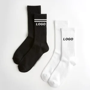 Custom 100% Cotton Men’s Casual Logo Socks Anti Slip Anti Bacterial Disposable From China for Spring Season