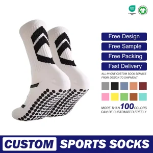 Custom Anti Slip Grip Socks Custom Design High Quality Football Sports Custom Logo Casual Knitted Funny Socks