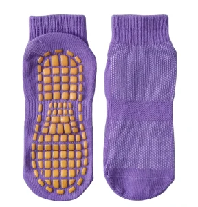 Custom Anti Slip Silicone Cotton Children’s Grip Trampoline Yoga Socks