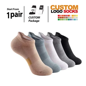 Custom Athletic Breathable Mesh Ankle Running Socks Knitted Men’s Women’s No Show Low Cut Socks Summer