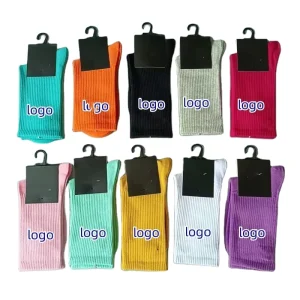 Custom Bamboo Cotton Socks Mens Custom logo Breathable Crew Bamboo Socks
