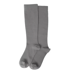 Custom Bamboo Fiber Long Compression Socks Solid Tone Elastic Breathable Outdoor Fitness Stockings