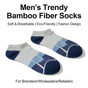 Custom Bamboo Socks Low MOQ Breathable Soft Bamboo Fiber Ankle Casual Sport Socks Unisex Bamboo Tube Socks Manufacturer