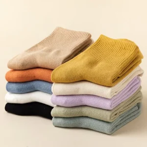Custom Brand OEM Solid Colors Eco Friendly Anti Odor Crew Dress Business Casual Bamboo Fiber Socks