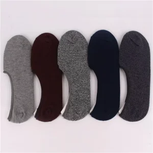 Custom Breathable Quick Dry Knitted Cuff Mid Calf No Show Socks for Women Spring Anti Slip Invisible Stripes Running Sports
