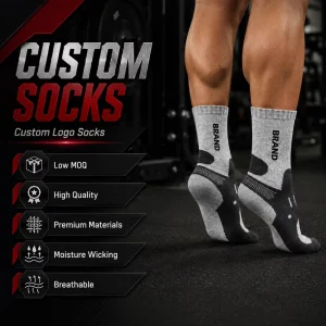 Custom Breathable Sports Socks Non Blister Athletic Running Socks Autumn Season Warm Sport Hiking Socks