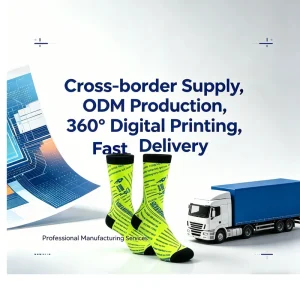 Custom Cartoon Casual Socks Spring ODM 360 Digital Printing Body Logo Available