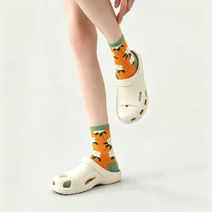 Custom Cartoon Print Crew Socks