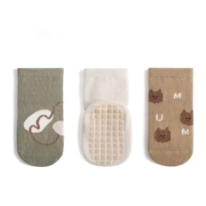 Custom Casual Crew Socks for Kids Spring Summer Breathable Non Slip Toddler Trampoline Knitted Anti Slip Chaussettes Enfant