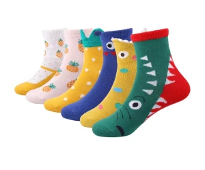 Custom Children Combed Cotton Child Ankle Baby Kids Socks Carton Style