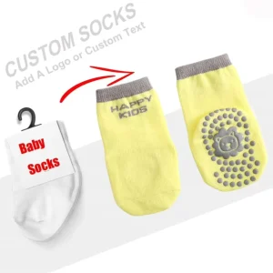 Custom Children Socks Autumn Combed Cotton Cute Cartoon Baby Anti Slip Glue Floor Socks Trampoline Socks