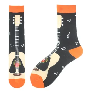 Custom Children Socks Bear Animal Red Brown White Plaid Kids Baby Socks