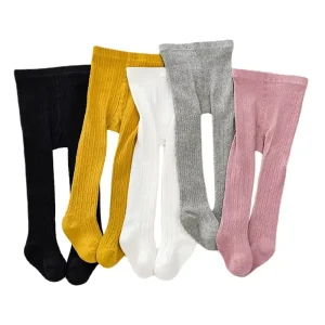 Custom Color Kids Children Girl Pantyhose Sock Spring Autumn Clothes Elastic Waist Solid Color Lolita Stockings Slim Socks