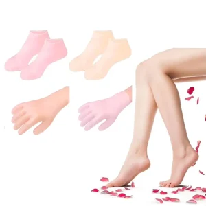 Custom Color Women’s Silicone Gloves & Socks for Cracked Feet Moisturizing Silicone Socks for Cracked Heels