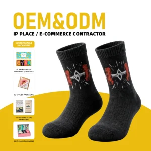Custom Combed Cotton Sports Socks Breathable Sweat Wicking Mid Calf Running Fitness Socks