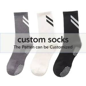 Custom Comfortable Anti Slip Crew Socks with Logo Options for Daily Use & Summer Sports