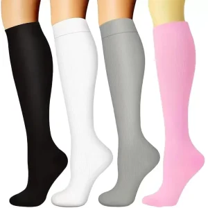 Custom Compression Socks Spring Bottom Logo Knee High Nylon Sports Men Women for Cycling Running Hiking