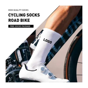 Custom Crew Cycling Socks for Men’s Sport Running Spring Season Performance Cushioned Breathable Anti-Slip Socks