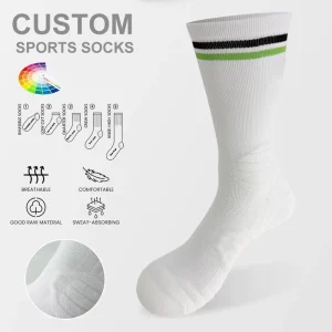 Custom Crew Hiking Walking Basketball Sport Socks Thick Cotton Cushion Crew Outdoor Sports Socks