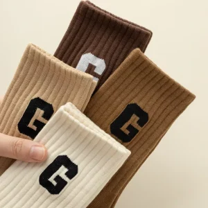 Custom Crew Socks for Women Quality Jacquard Pattern