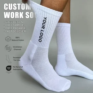 Custom Crew Work Socks High Visibility Safety Socks for Construction Outdoor Socks for Winter