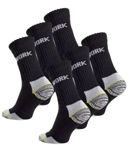 Custom Cushioned Cotton Moisture Crew Boot Labor Protection Safety Work Socks Crew Boot Labor Protection Safety Work Socks