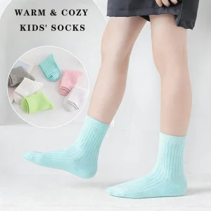 Custom Cute Kids’ Cartoon Print NO SHOW Loose Cuff Cotton Socks Fall Winter School Breathable Odor Resistant Bulk