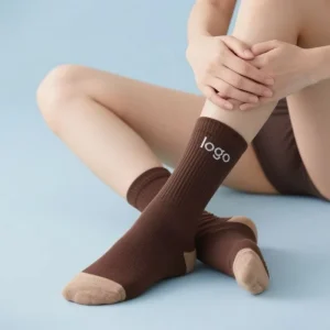 Custom Design Cotton Compression Yoga Socks for Women Spring Season Breathable Sports Socks with Grip
