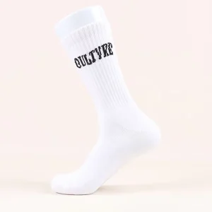 Custom Design Crew Athletic Running Socks High Quality Sports Socks Breathable Cotton Gym Socks