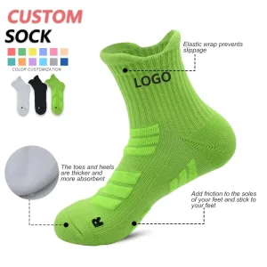 Custom Design Crew Socks Unisex Athletic Socks Running Basketball Sports Socks