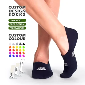 Custom Design No Show Socks Men’s Low Cut Anti Slip Silicone Sock Breathable Sporty Casual Invisible Socks