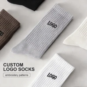 Custom Design Own Logo Crew Sports Socks Cotton Custom Socks For Men