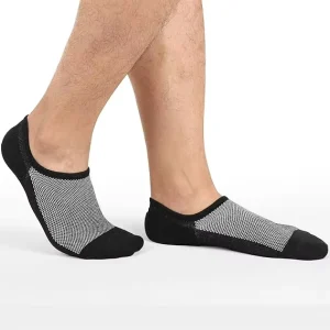 Custom Design Soft Cotton Summer Breathable Mesh Low Cut No Show Socks for Men Invisible Casual Ankle Socks with Non Slip Heel